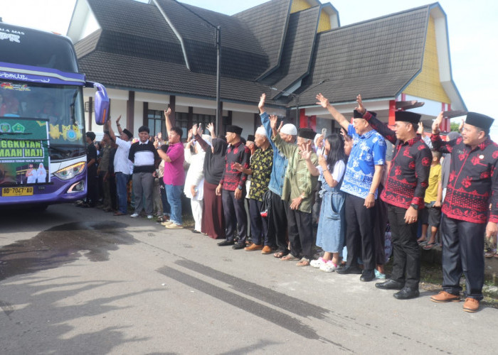 Selamat Jalan Semoga Selalu Dilindungi Allah SWT, 88 CJH Bengkulu Tengah Dilepas 