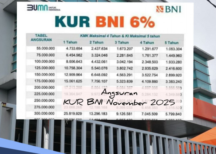 Semua Masalah Jadi Beres, Ini Tabel Pinjaman KUR BNI Rp 200-500 Juta November 2025