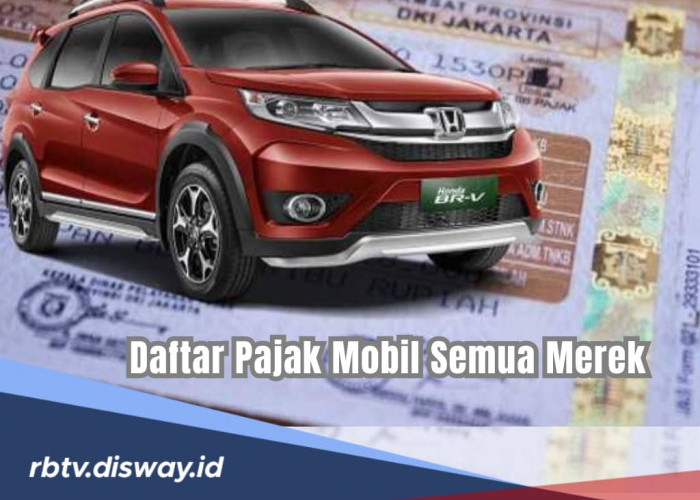 Update Terbaru Daftar Pajak Mobil 2024 untuk Semua Merek Mobil Berdasarkan Tahun, Simak Rincian Lengkapnya