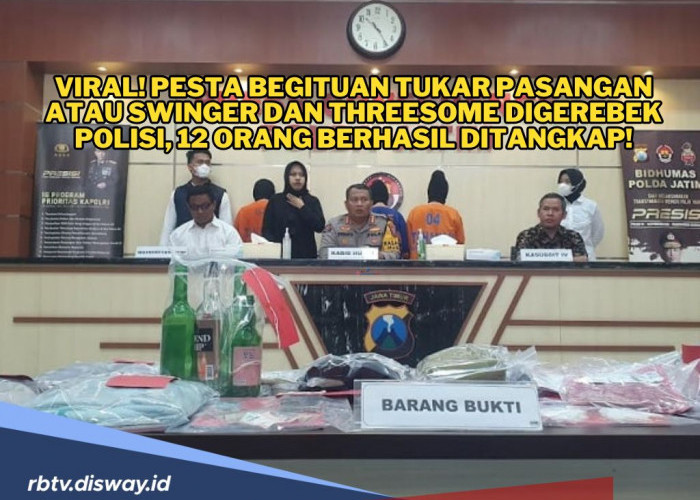 Polisi Gerebek Pesta Seks Tukar Pasangan, 12 Orang Ditangkap, Segini Tarifnya