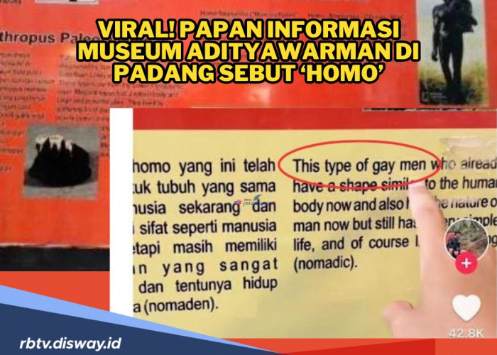 Viral! Papan Informasi Museum Adityawarman di Padang Sebut ‘Homo’,  TikToker Ungkap Kesalahan Informasi
