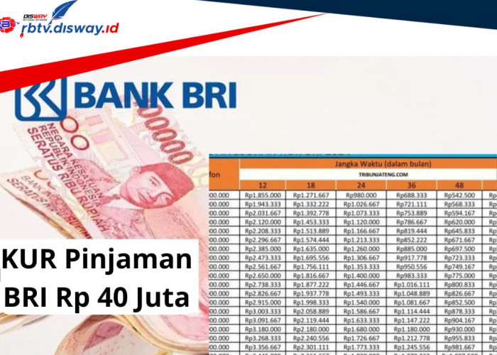 Update Tabel Angsuran KUR BRI 2024 Pinjaman Rp 40 Juta, Bunga 6 Persen Per Tahun, Cek Syaratnya