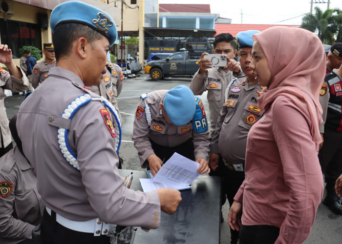 Senjata Personel Polresta Bengkulu Diperiksa