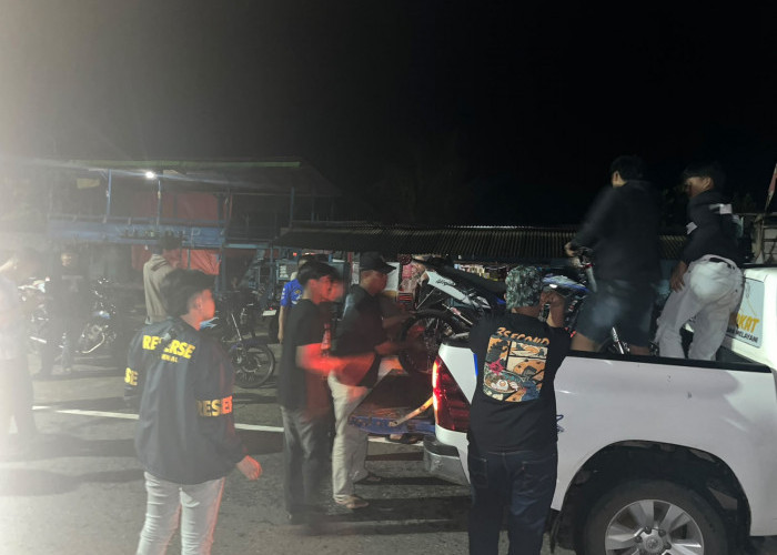 Balap Liar di Pantai Abrasi, 12 Motor dan 15 Remaja Diamankan Satlantas Polres Mukomuko