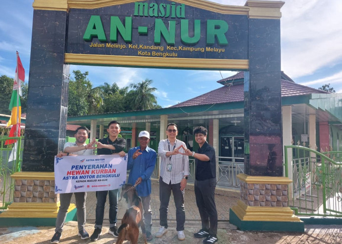 Idul Adha 1447 H, Astra Motor Bengkulu Salurkan Hewan Kurban ke Masjid-masjid 
