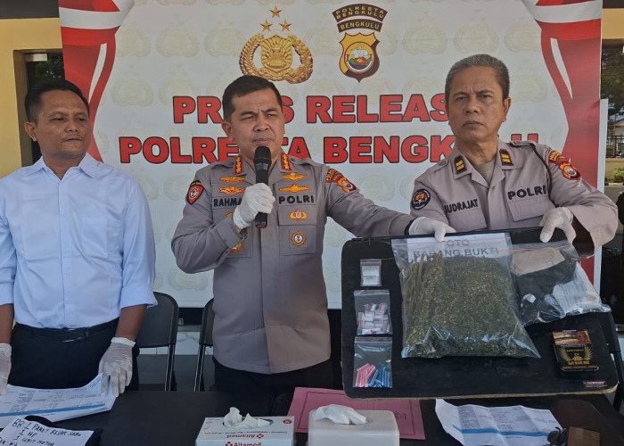 Gawat!!! Narkoba Masuk Semakin Dalam di Lingkungan Anak Bawah Umur, 6 Orang Ditangkap Polresta Bengkulu 