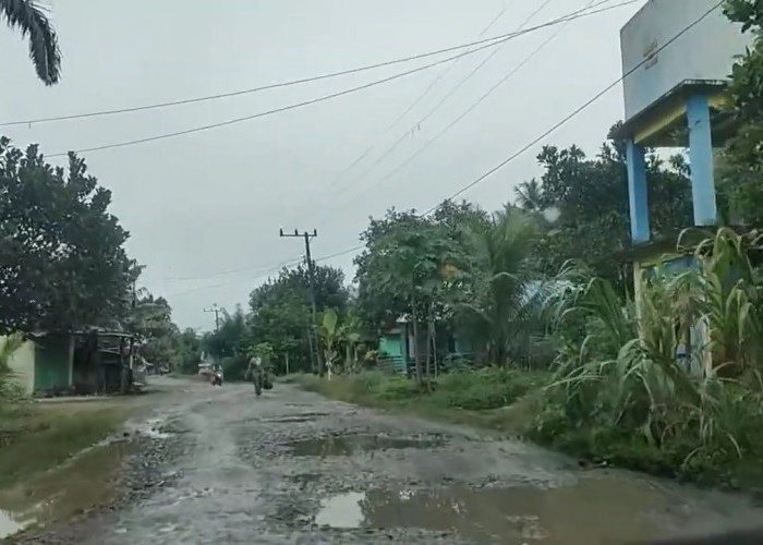 Sudah Mau Pilkada Lagi, Jalan di Kecamatan Ilir Talo Masih bak Kubangan