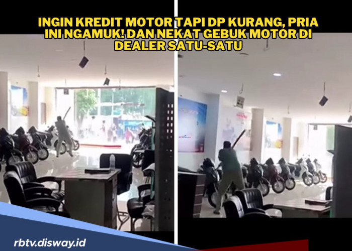 Perkara Ingin Kredit Motor tapi DP Kurang, Pria Ini Ngamuk dan Nekat Rusak Deretan Motor Baru