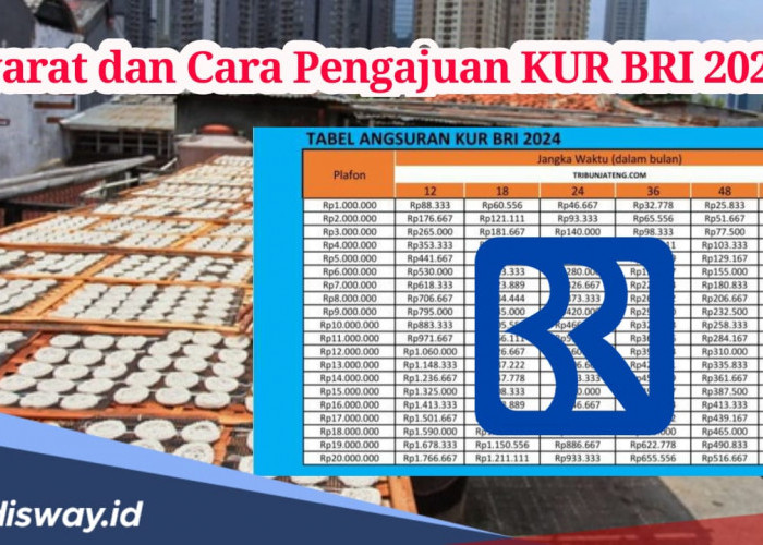 Tabel Pinjaman KUR BRI Plafon Rp 10 Juta, Angsuran Mulai Rp 70 Ribuan Per Hari 