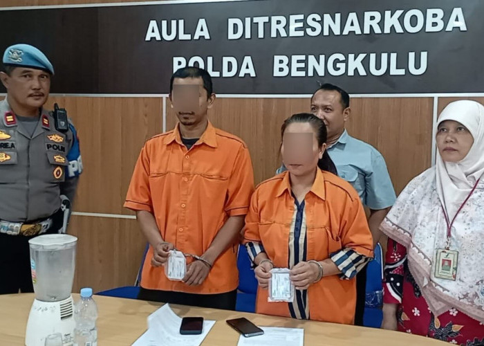 Polda Bengkulu Blender 125 Paket Sabu Milik Bandar Asal Kepahiang dan Rejang Lebong