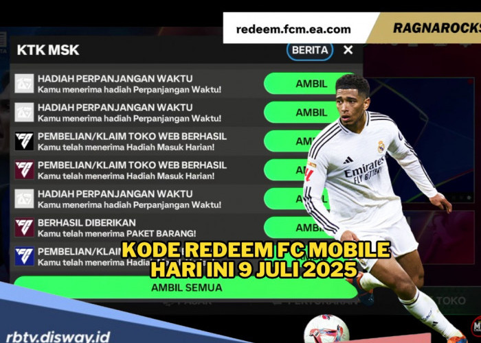 Kode Redeem FC Mobile Hari Ini 9 Juli 2025, Simak Tips Dapat Hadiah Menarik Event