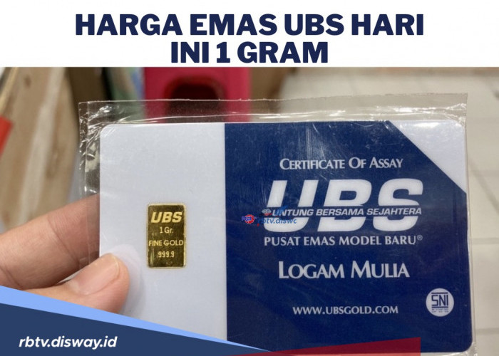 Melorot Turun Rp 6.000, Segini Harga 1 Gram Emas UBS Hari Ini 