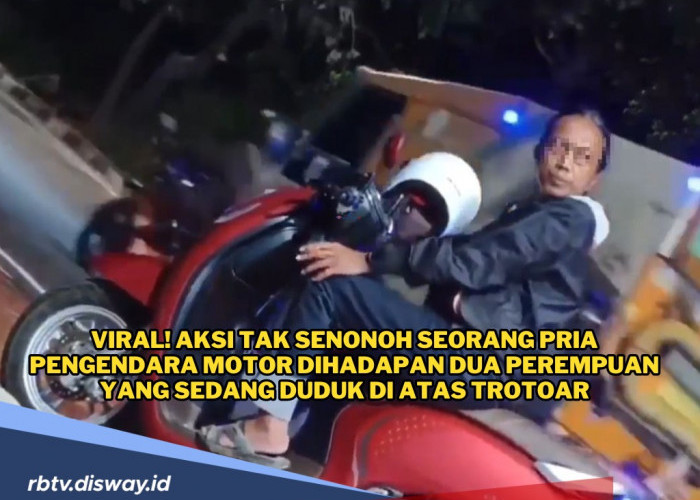 Wajah Pengendara Motor yang Lakukan Perbuatan Tak Senonoh Dihadapan 2 Perempuan