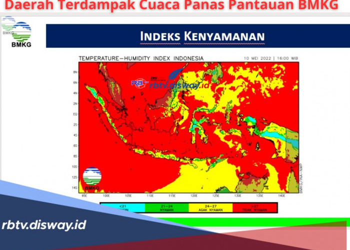 Daerah Terdampak Cuaca Panas Pantauan BMKG, Potensi Panas Ada di Banda Aceh dan Denpasar