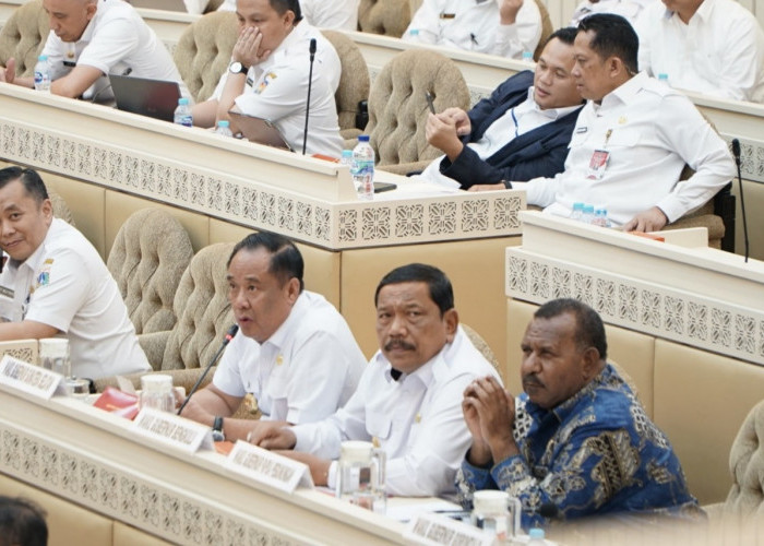 Wagub Mian RDP Bersama Komisi II DPR RI, Ekonomi Bengkulu Tersendat, Pelindo Tak Serius dan Lamban