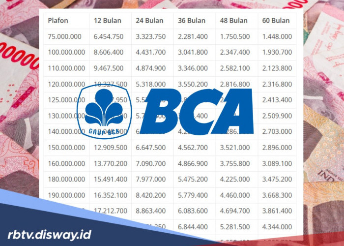 Update Informasi Terbaru KUR BCA 2026, Cek Simulasi Pinjaman Rp 75 dan Rp 100 Juta