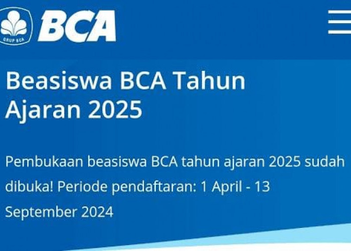 Link Daftar Beasiswa BCA 2025, Berikut Syarat Daftar Kuliah Gratis untuk Lulusan SMA/SMK