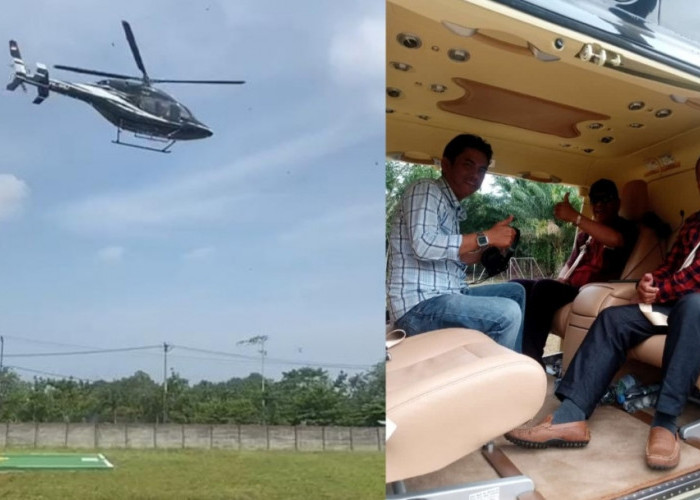 Helikopter Milik Pengusaha Batubara Asal Bengkulu Seharga Rp140 Miliar Akhirnya Mendarat