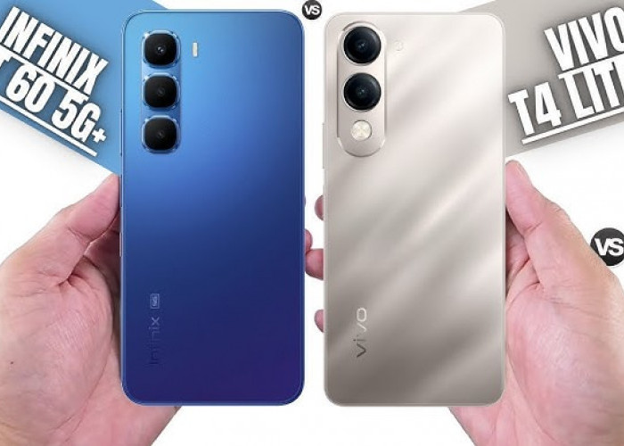 Infinix Hot 60 5G Vs Vivo T4 Lite, Begini Perbandingan Spesifikasi dan Harganya