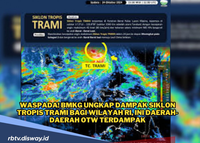 Waspada! BMKG Ungkap Dampak Siklon Tropis Trami Bagi Wilayah RI, Ini Daerah-daerah OTW Terdampak