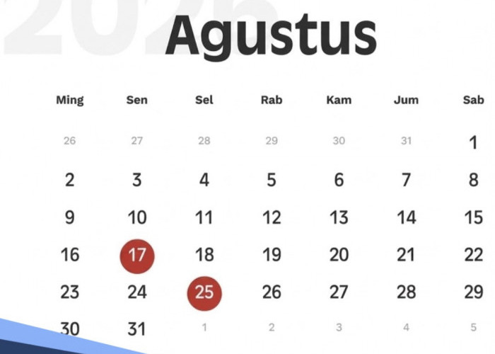 Tanggal Merah Bulan Agustus 2026, Ada Kesempatan Long Weekend untuk Liburan