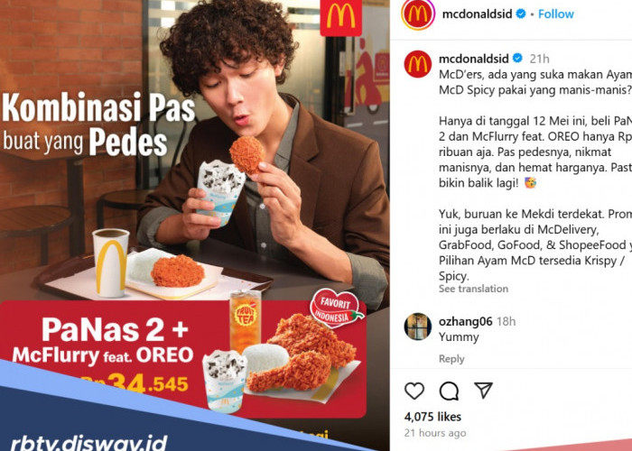 Senin Ceria, Ada Promo Spesial Waisak 2025 dari McDonald’s Hanya untuk Hari Ini Senin 12 Mei 2025