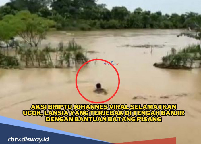 Aksi Heroik Briptu Johannes Selamatkan Lansia Terjebak Banjir, Rela Pertarukan Nyawa