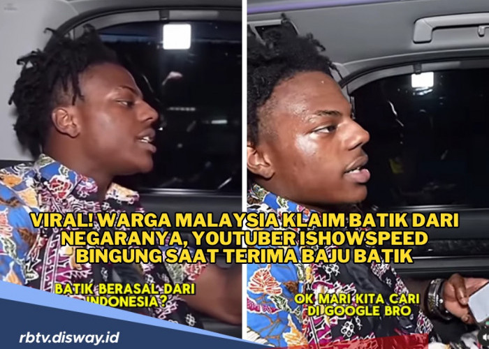 Viral! Warga Malaysia Klaim Batik dari Negaranya, Youtuber IShowSpeed Bingung lalu Buka Google