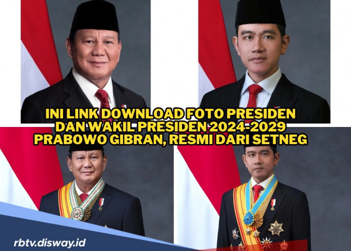  Ini Link Download Foto Presiden dan Wakil Presiden Indonesia Periode 2024-2029 Prabowo-Gibran