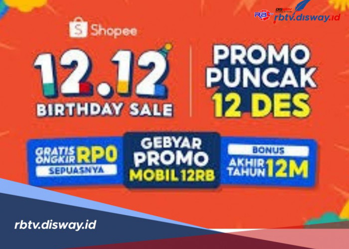 Daftar Promo Shopee 12.12 Birthday Sale Desember 2024, Belanja Bertabur Diskon