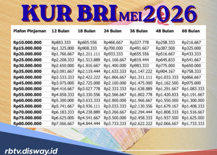 Tabel Angsuran KUR BRI Pinjaman Rp 35 Juta Mei 2026 dan Jalur Pengajuan Pinjaman Bank Tanpa Biaya