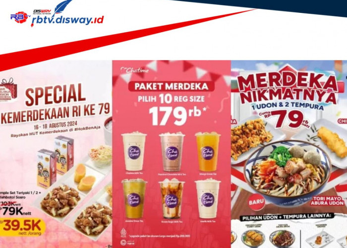 Serbu! Ini 10 Deretan Promo Makanan Spesial 17 Agustus, Nikmati Diskonnya