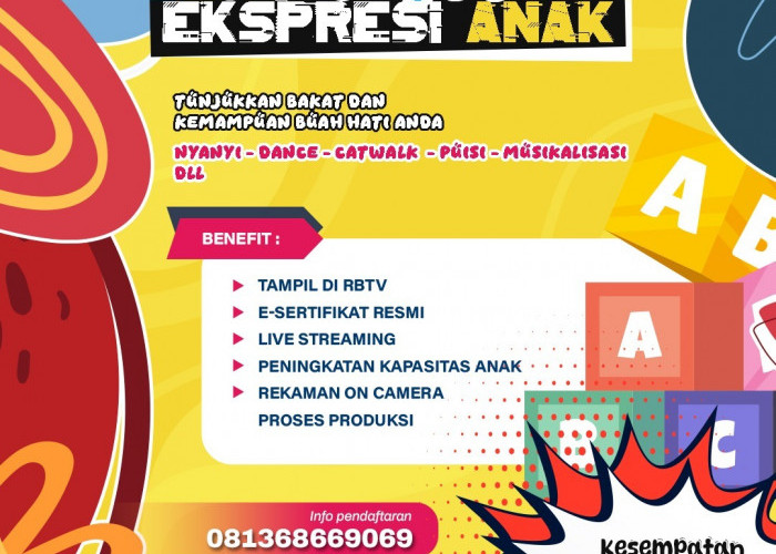 Anak Anda Bertalenta? Siap-siap, RBTV Gelar Pentas Kreasi Anak, Segera Daftarkan Buah Hati Anda