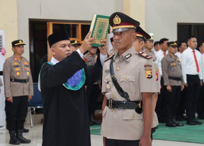 Kapolresta Bengkulu Lantik AKP. Rastiyono Sebagai Kapolsek Muara Bangkahulu