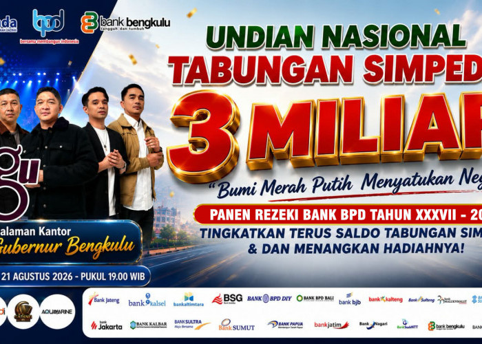 Terbuka untuk Umum, Ungu Band Meriahkan Undian Nasional Tabungan Simpeda 2026 di Bengkulu