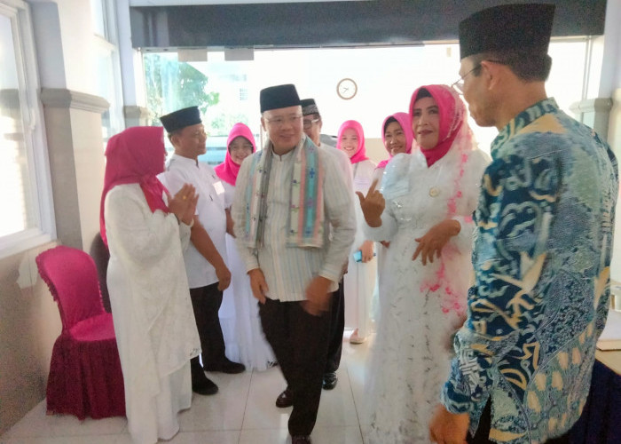 Tetap Aktif, Para Pensiunan Gelar Halal Bihalal Dihadiri Gubernur Rohidin Mersyah 