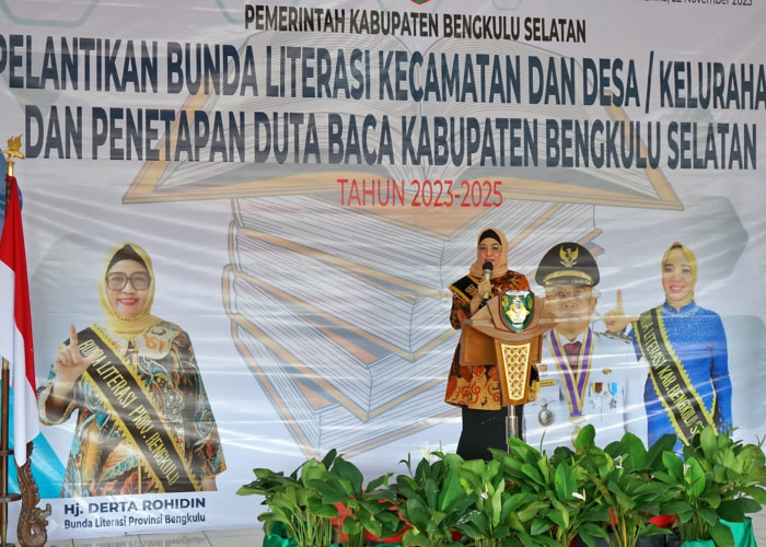 Bunda Literasi Provinsi Bengkulu Lantik Bunda Literasi Kecamatan, Desa/Kelurahan di Kabupaten Bengkulu Selatan
