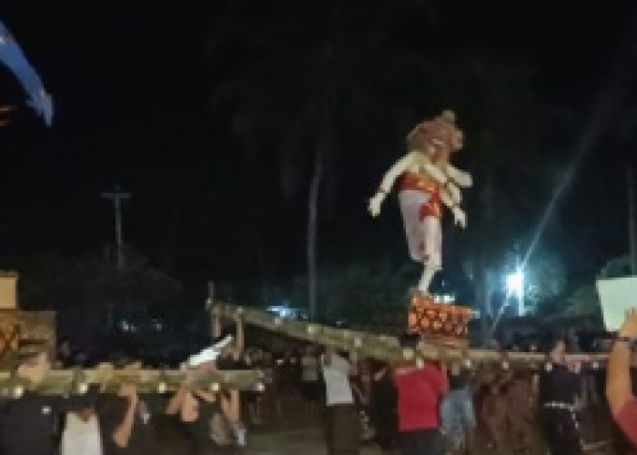 Umat Hindu Dharma di Seluma Arak Ogoh-Ogoh Sambut Nyepi Tahun Baru Saka 1948