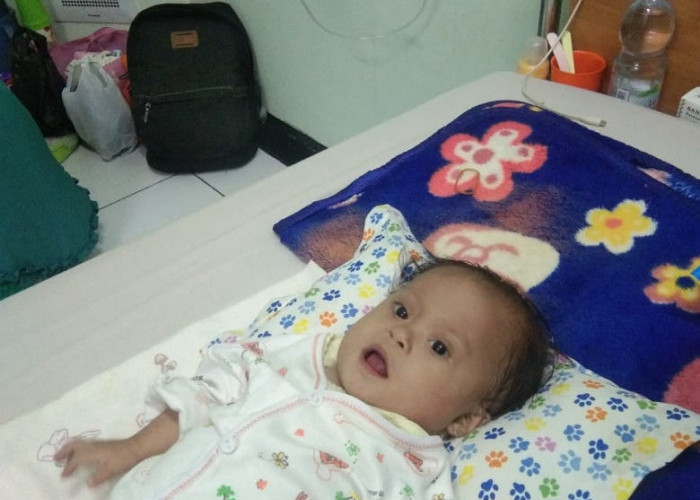 Bayi Idap Jantung Bocor, Kondisi Lemah, Butuh Bantuan Biaya Operasi 