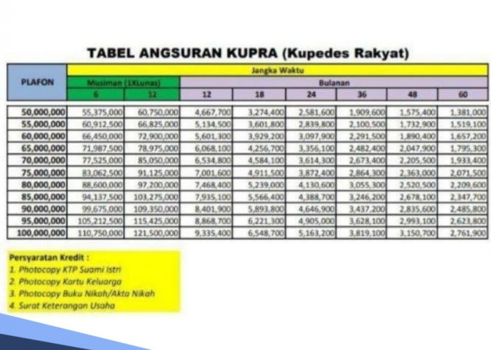 Tabel Angsuran BRI 2024 Pinjaman Rp 100 Juta Non KUR, Bisa Bayar Sesuai Pilihan