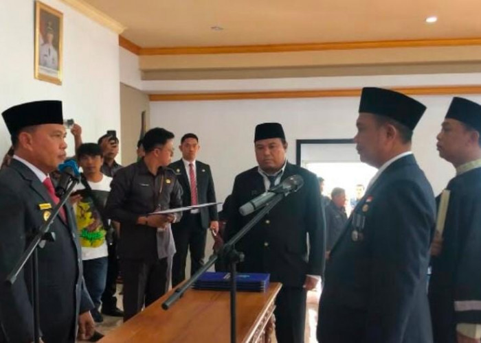 Syarifudin Jabat Sekda Lebong, Bupati Azhari Yakin Awal Kemajuan