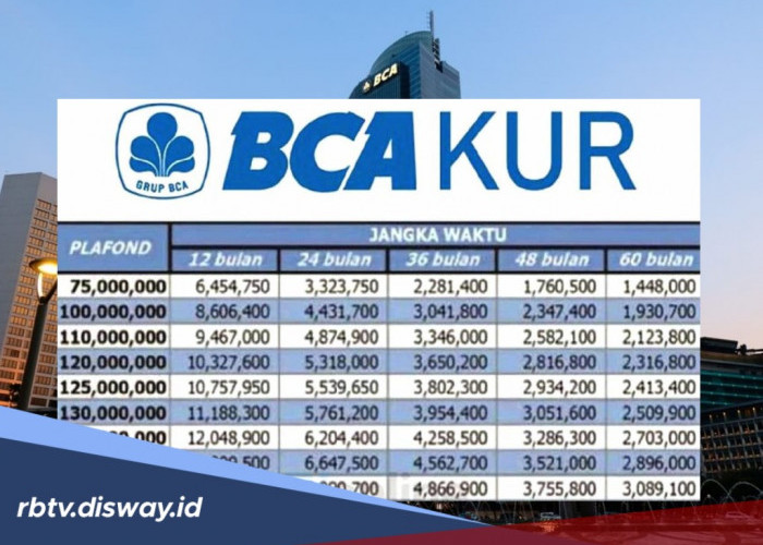 Tabel Cicilan KUR BCA Rp100 Juta Terbaru, Solusi Tambah Modal UMKM