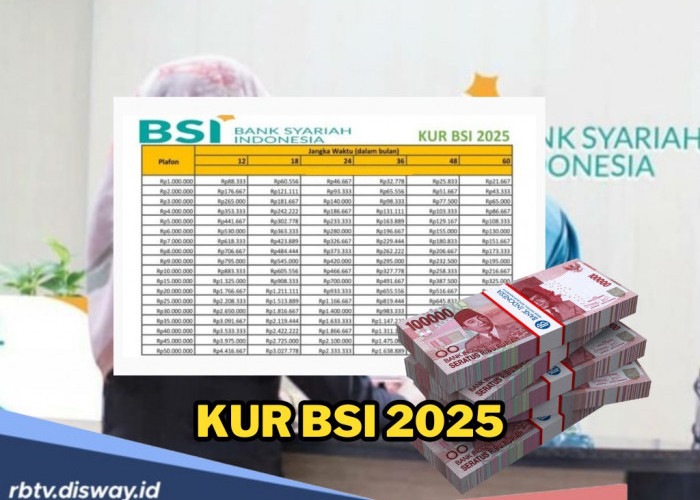 Rincian KUR BSI Hari Ini Tanpa Jaminan Tanpa Riba, Berikut Angsuran Pinjaman Rp 25-50 Juta
