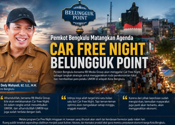 Pemkot Bengkulu Matangkan Agenda Car Free Night Belungguk Point