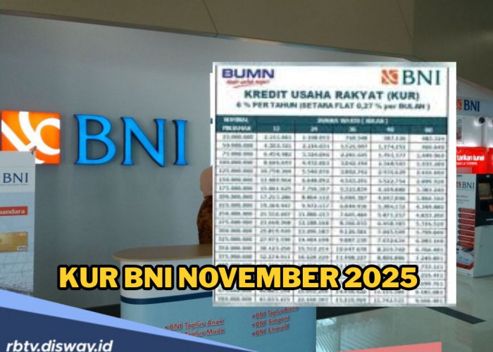Tabel Pinjaman KUR BNI Rp 25-500 Juta Bulan November 2025, Ada Pilihan Angsuran Rp 500 Ribu