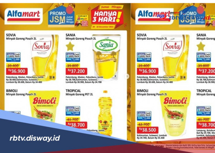 Serbu Promo JSM Alfamart Hari Ini 24 Mei 2025, Minyak Goreng 2 Liler Tebus Segini