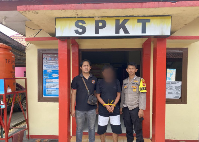 Pecatan Polri Ditangkap Tim Opsnal Polsek Sukaraja, Diduga Jadi Calo Modus Lowongan Kerja