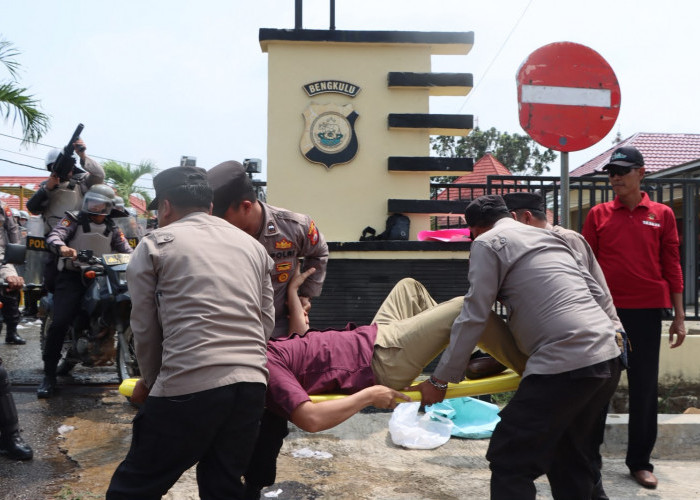 Polres Seluma Gelar Simulasi Sispamkota dengan Skenario Penanganan Unjuk Rasa Isu Agraria