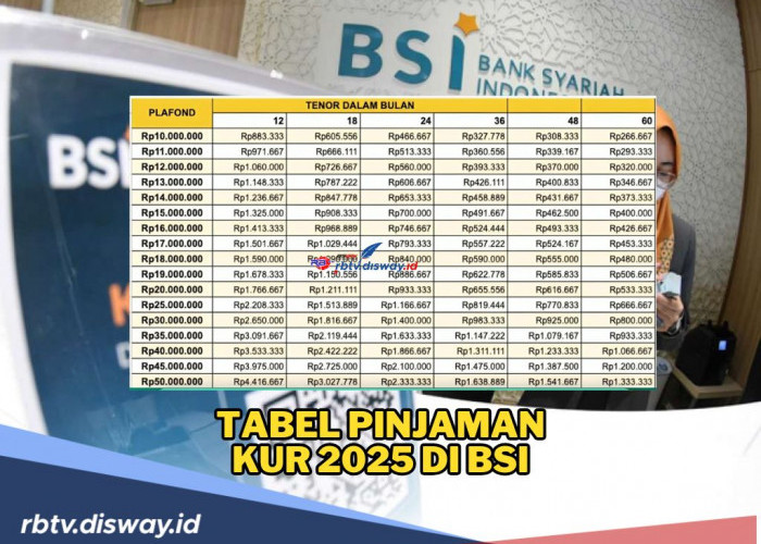 Tabel Pinjaman KUR BSI 2025, Pinjam Rp 250 Juta Begini Angsuran, Cara dan Syaratnya