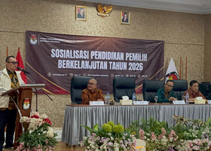 Komisioner KPU RI Parsadaan Harahap Buka Sosialisasi Pendidikan Pemilih Berkelanjutan 2026 di Lebong